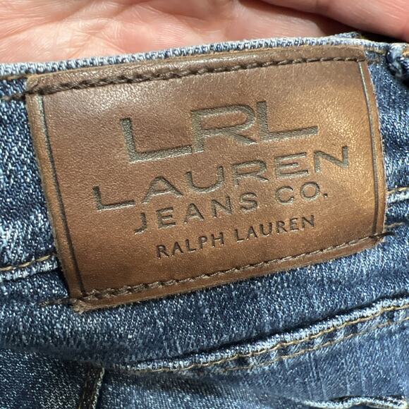 LRL Lauren Ralph Lauren Bootcut Jeans Blue Denim Womens Size 10 - Picture 10 of 13